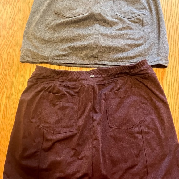 Lot of 2  Skort Tangerine Activewear Skirt Charcoal-Gray- purple-black   Sz XXL - Picture 8 of 10